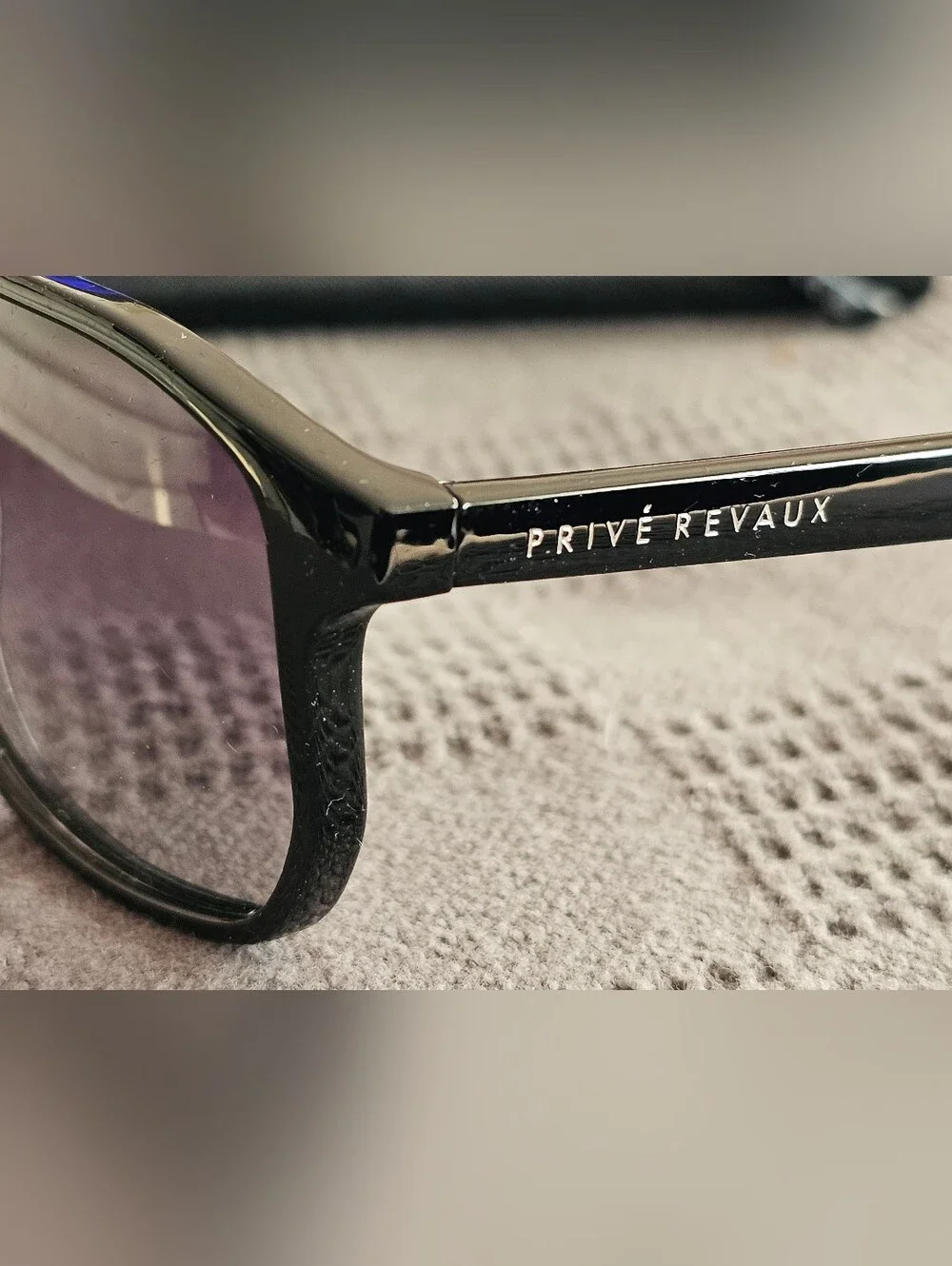 Privé Revaux Men’s Black Aviator Sunglasses